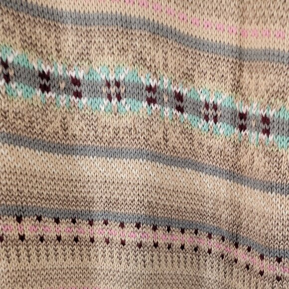 Ralph Lauren Black Label Knit Tan Sweater Size Small Librarian Fall Preppy Linen - Picture 6 of 8